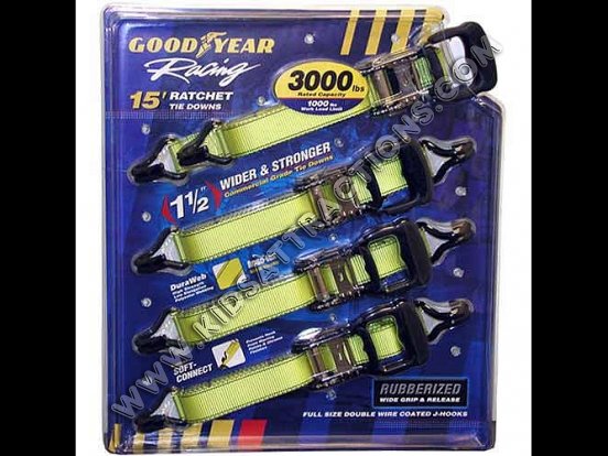Goodyear 3000 pound Ratchet Straps